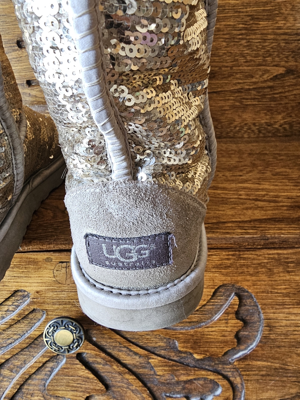 UGG Classic Short Sequined Boots - Picture 5 of 10
